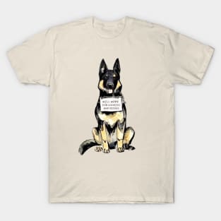 Cookies & Kisses German Shepherd T-Shirt